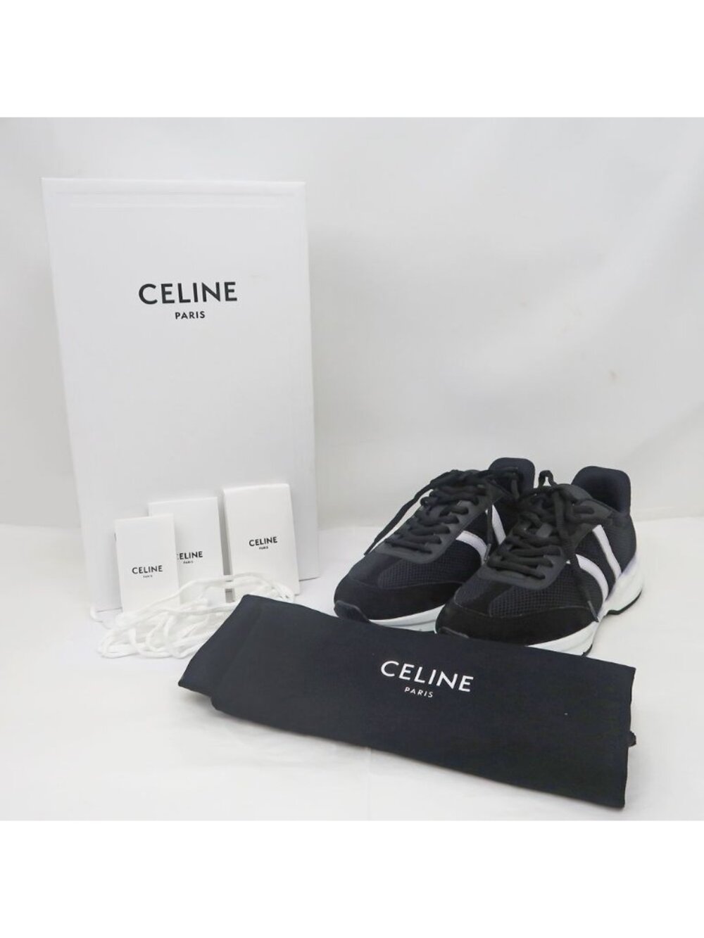 Celine Sneakers Black White Size 38 Shoes Apparel - Picture 2 of 11